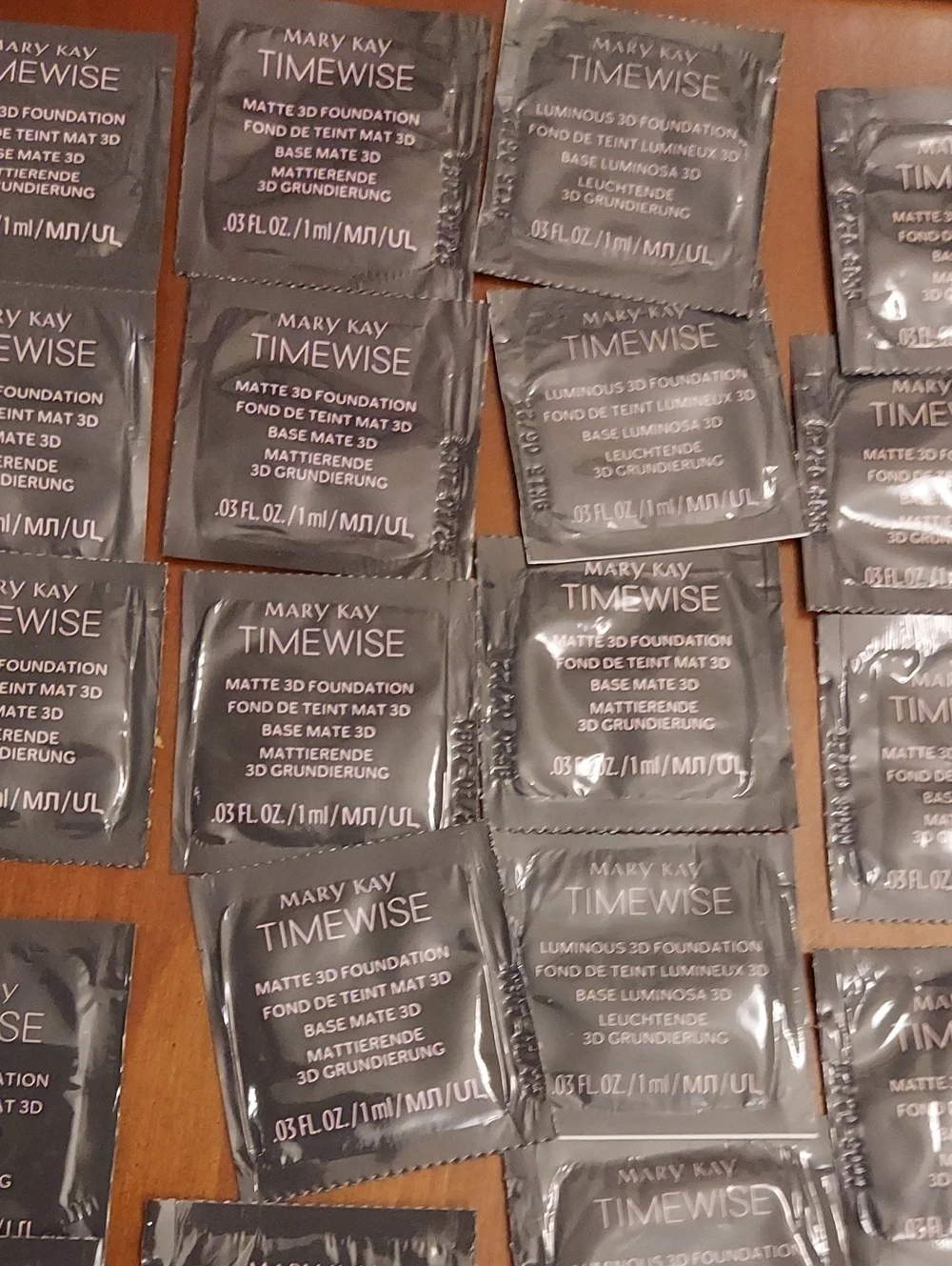 Mary Kay TimeWise Sample Packets - 44 Samples NWT